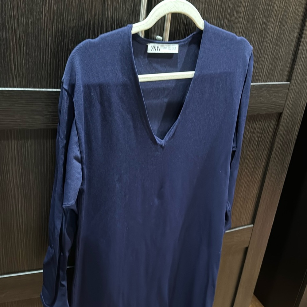 ZARA MIDI DRESS, dark blue/ navy 🫐✨👗